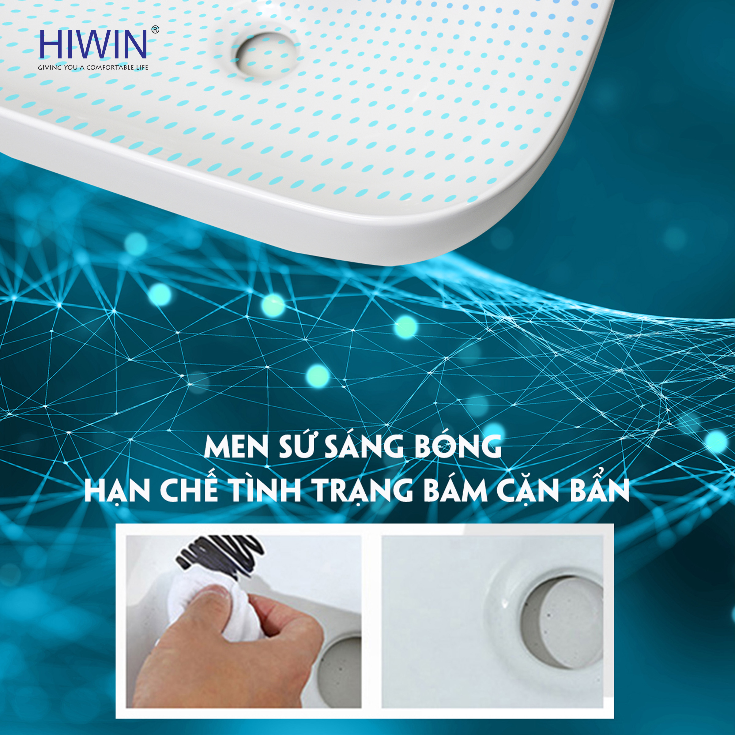 Giữ được màu trắng tinh khôi, không ngả vàng dù sử dụng lâu năm