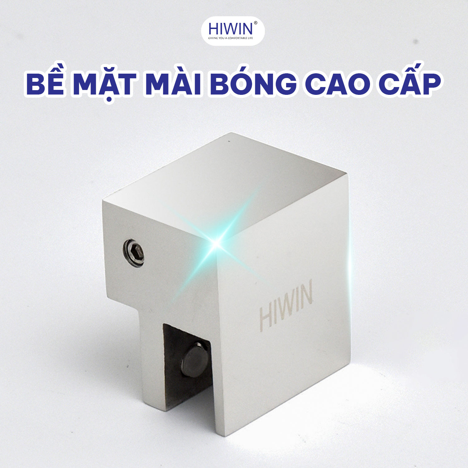 Kẹp kính trên cabin tắm Hiwin SB-807F ống 10x30