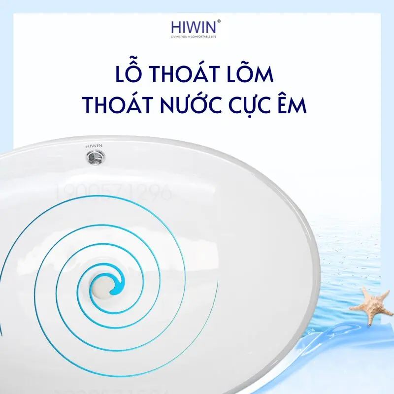 Lỗ thoát nước lõm xoáy giúp tăng tốc độ thoát nước, hạn chế ứ đọng gây mùi