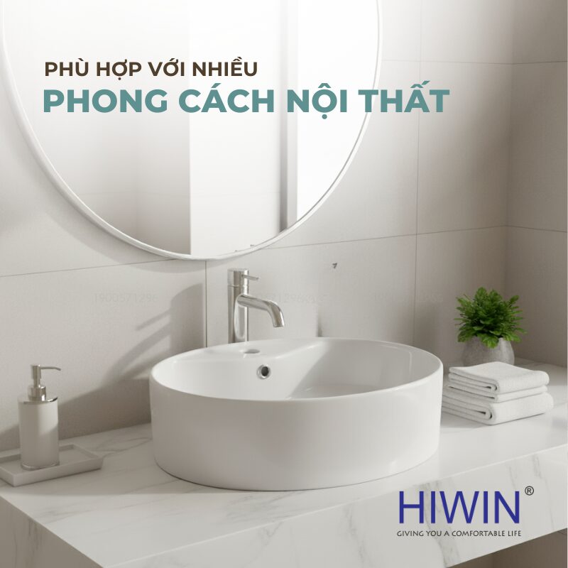 Lavabo HIWIN LP-8085 không chỉ mang lại sự tiện nghi mà còn thể hiện gu thẩm mỹ