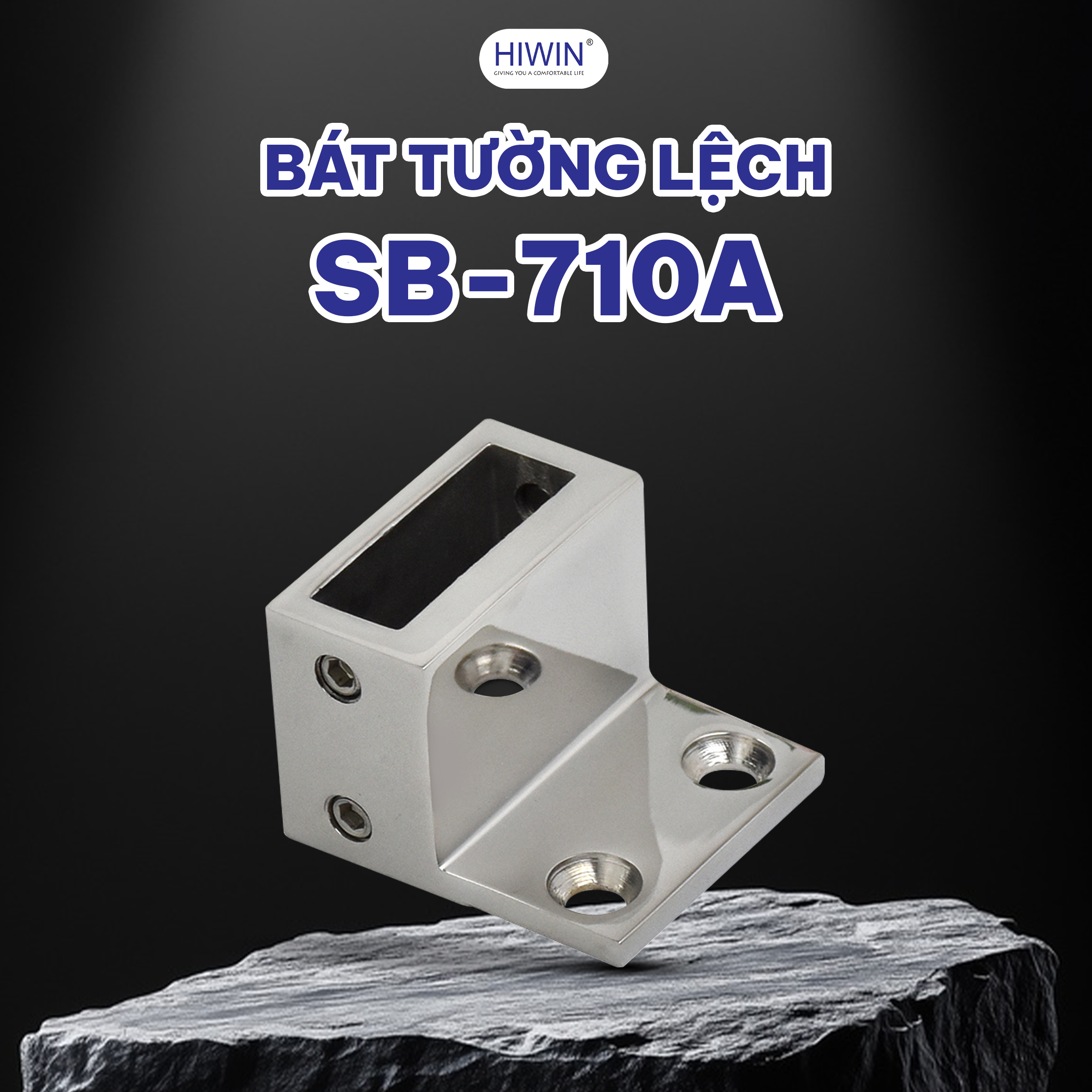 Bát tường lệch cabin tắm ống 10x30 Hiwin SB-710A