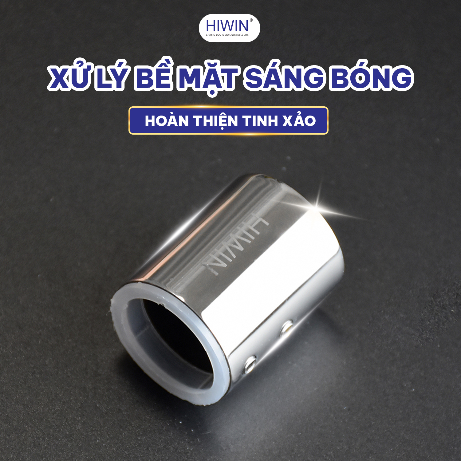 Bát tường thẳng vách tắm kính phi 25 Hiwin SB-610B