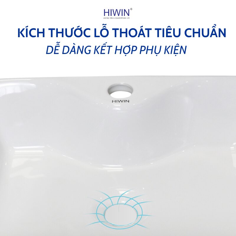 Lavabo LP-8072A có kích thước tiêu chuẩn, dễ dàng lắp đặt và kết hợp hoàn hảo với các phụ kiện phòng tắm