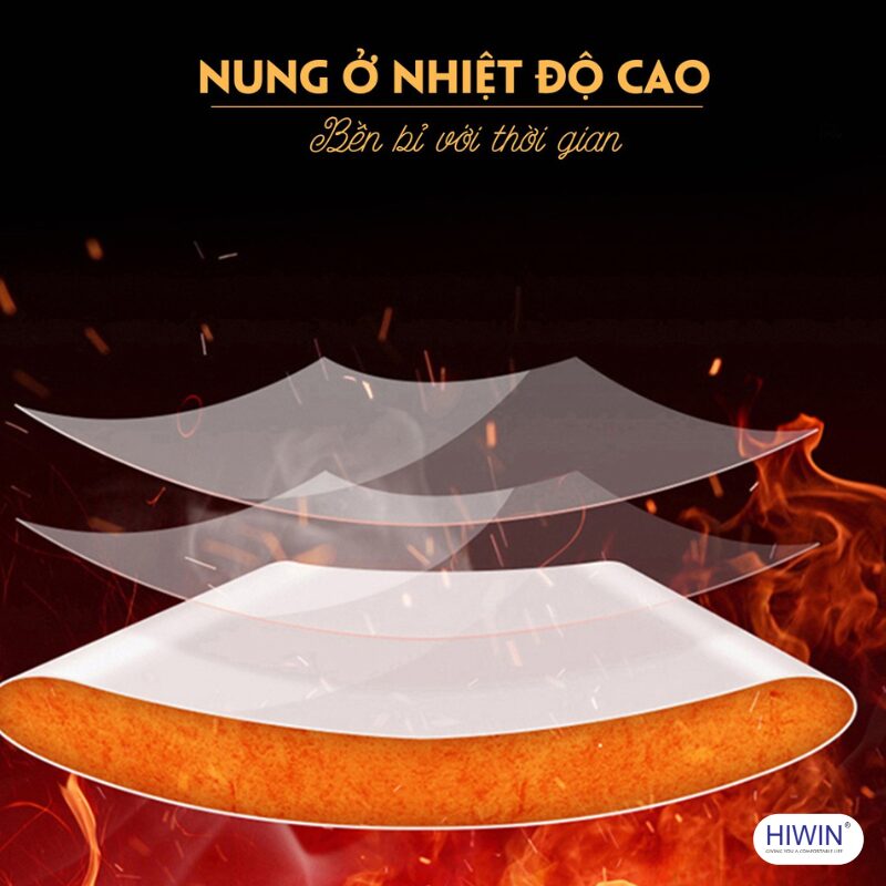 Chậu rửa mặt Hiwin LP-8072A được nung ở nhiệt độ cao giúp chịu lực tốt và bền bỉ theo thời gian sử dụng