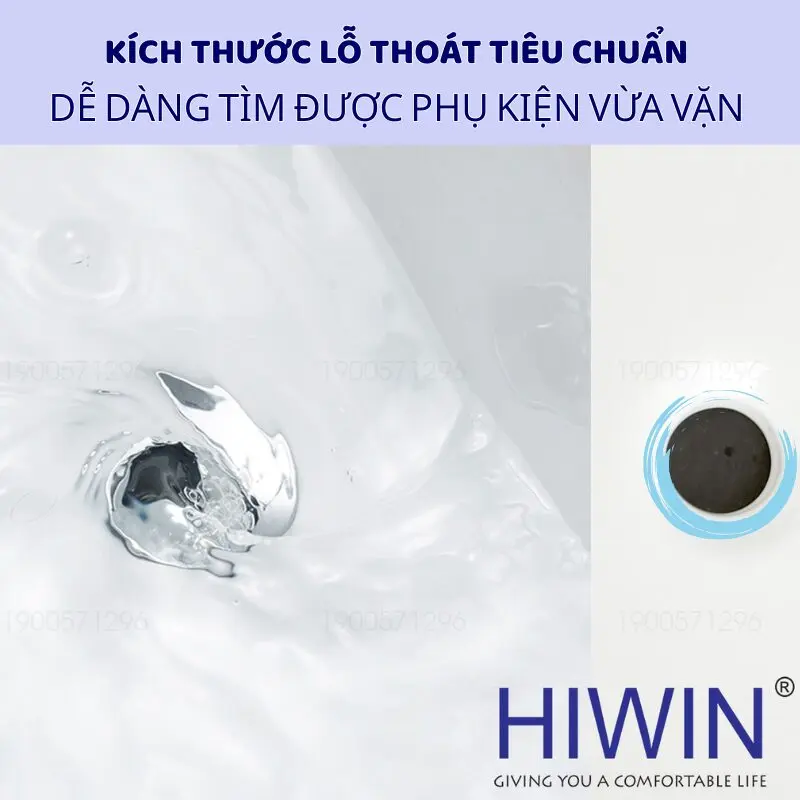 Lòng chậu thoai thoải giúp nước thoát nhanh, không đọng cặn bẩn hay vi khuẩn