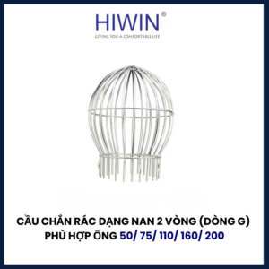 Cầu chắn rác dạng nan 2 vòng dòng G phù hợp ống 50/ 75/ 110/ 160/ 200