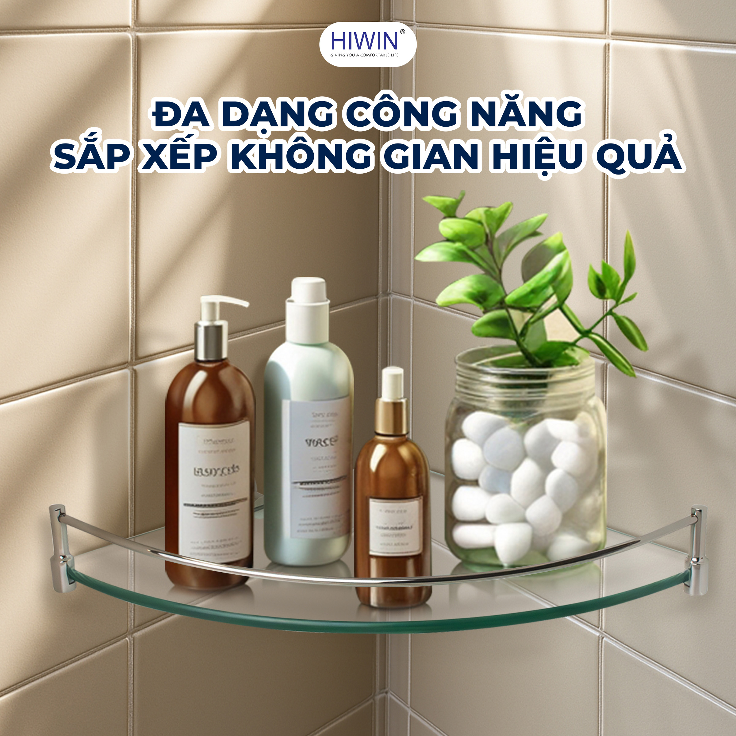 Đa dạng công năng sử dụng với kệ kính 1 tầng Y-344A