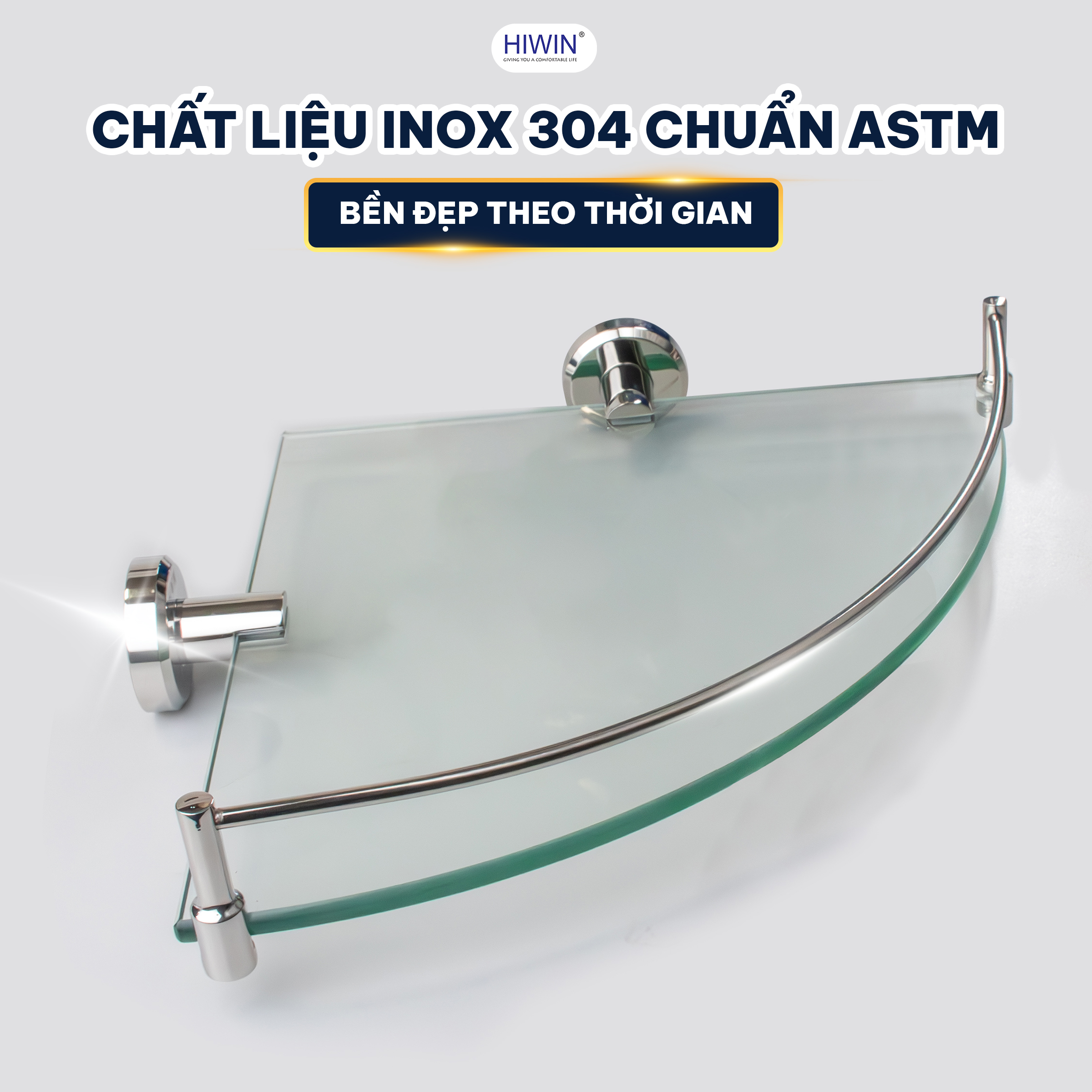 Chất liệu inox 304 chắc chắn, bền bỉ