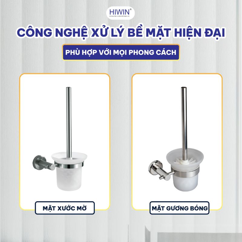 Bộ dụng cụ cọ toilet Y-536 với 2 lựa chọn bề mặt