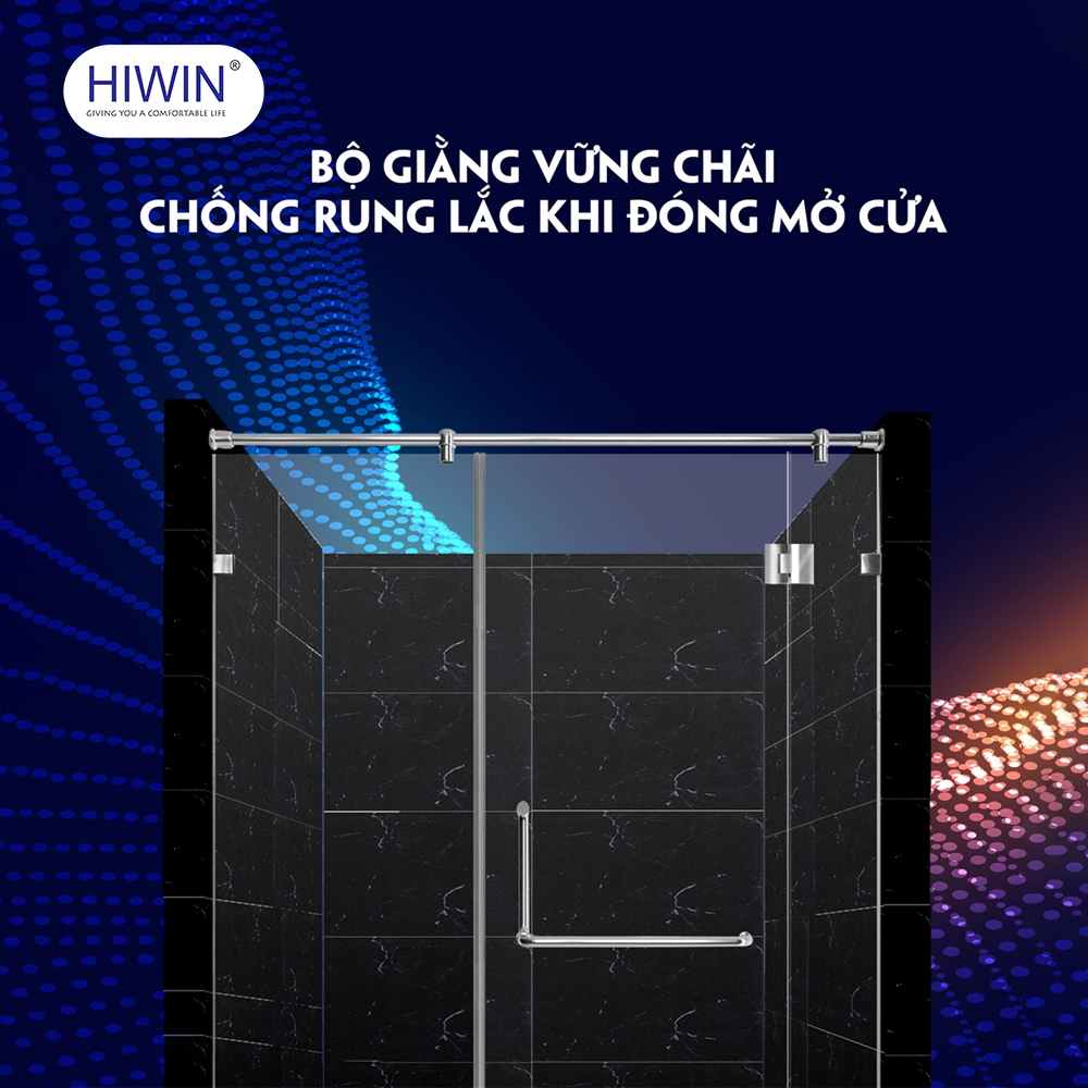 bộ giằng vách tắm kính tiêu chuẩn 180 độ không rung lắc khi đóng mở 