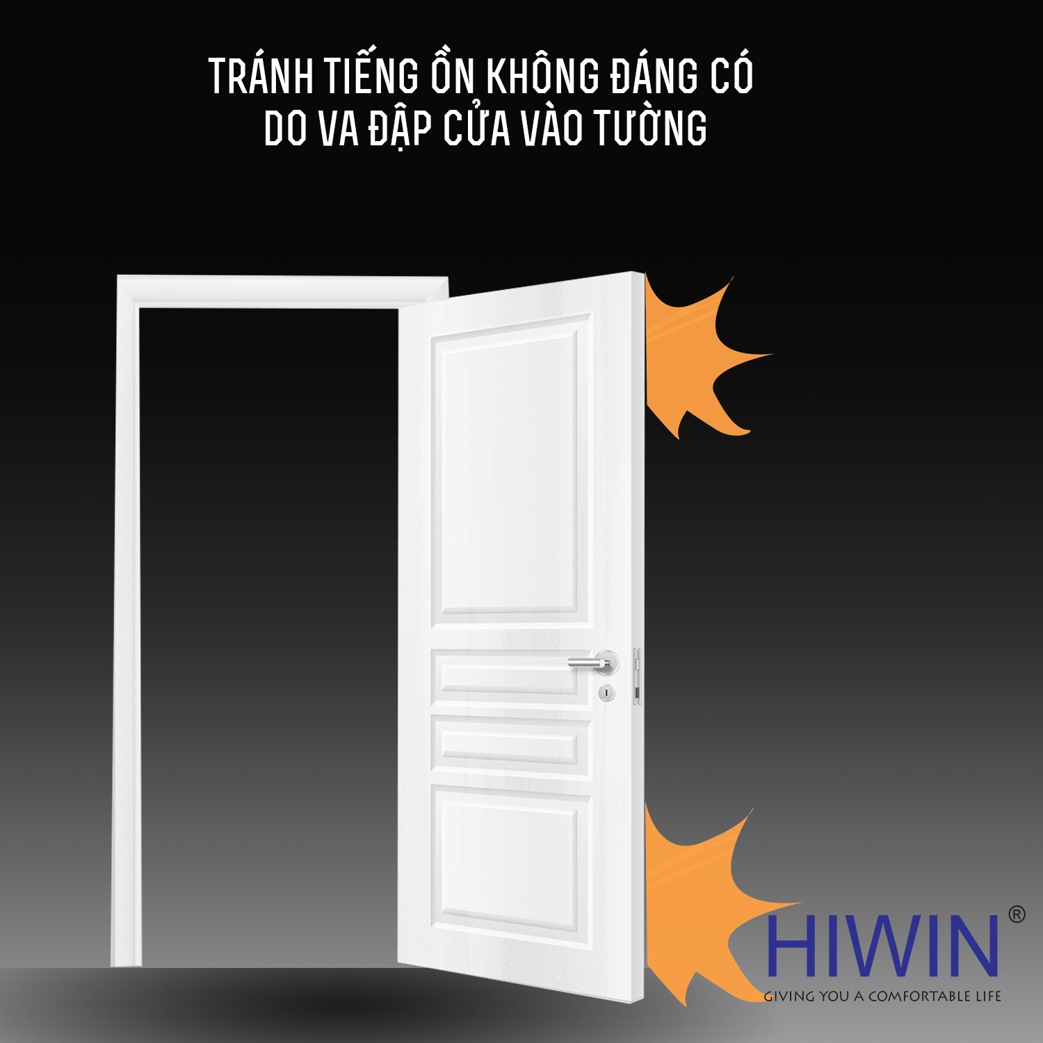 Chặn cửa Y-9005 giúp tránh tiếng ồn do cửa bị va đập