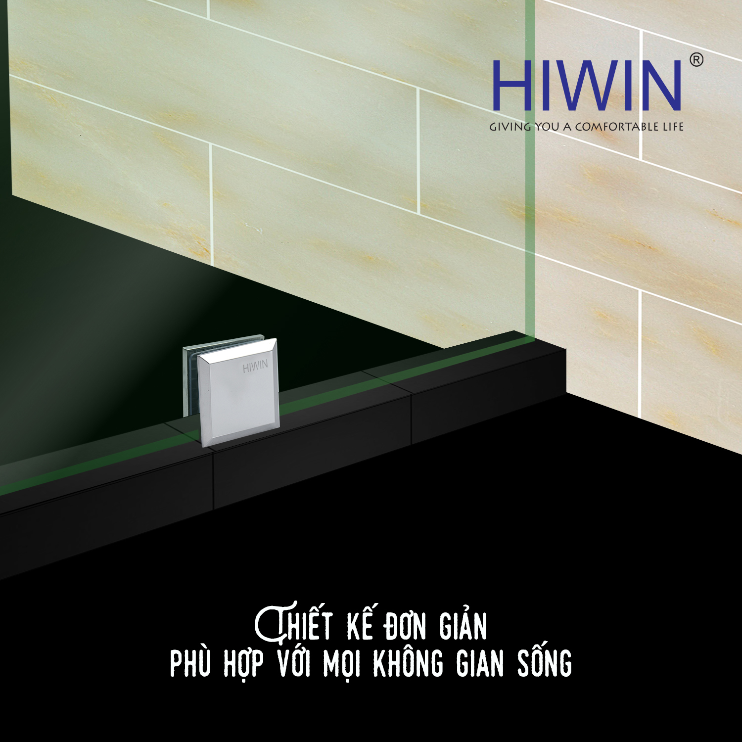 Kẹp kính 0 độ Hiwin FC-2080 sở hữu thiết kế đơn giản nhưng tinh tế