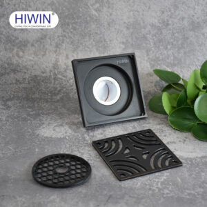 Ga thoát sàn vuông Hiwin FD-1414 thoát nhanh, ngăn mùi tốt