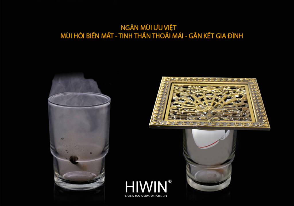 Phễu thu sàn đồng giả cổ FD-4601 ngăn mùi ưu việt