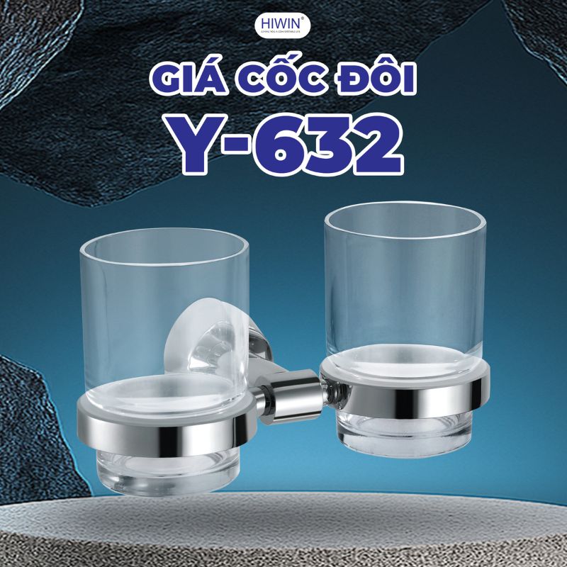 Giá cốc đôi Y-632 với thiết kế tinh xảo trong từng chi tiết