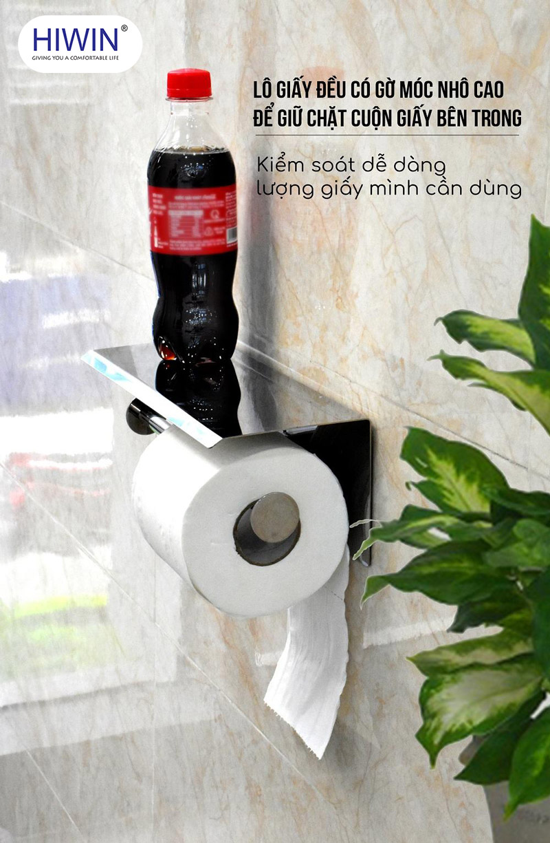 lô giấy vệ sinh Y-317 móc nhô cao giữ chặt cuộn giấy
