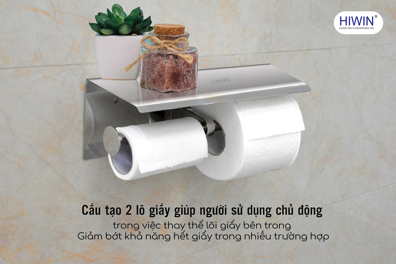 Cấu tạo 2 lô giấy của lô giấy vệ sinh Hiwin Y-317