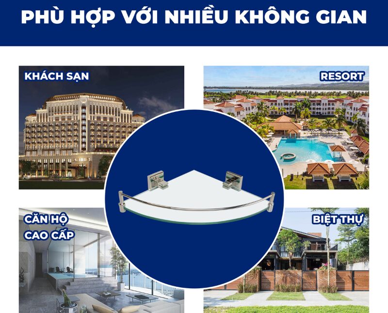 Dễ dàng lắp đặt ở nhiều không gian khác nhau