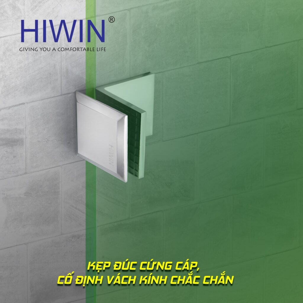Kẹp kính gắn tường Hiwin FC-2082 sở hữu thiết kế cứng cáp vượt trội