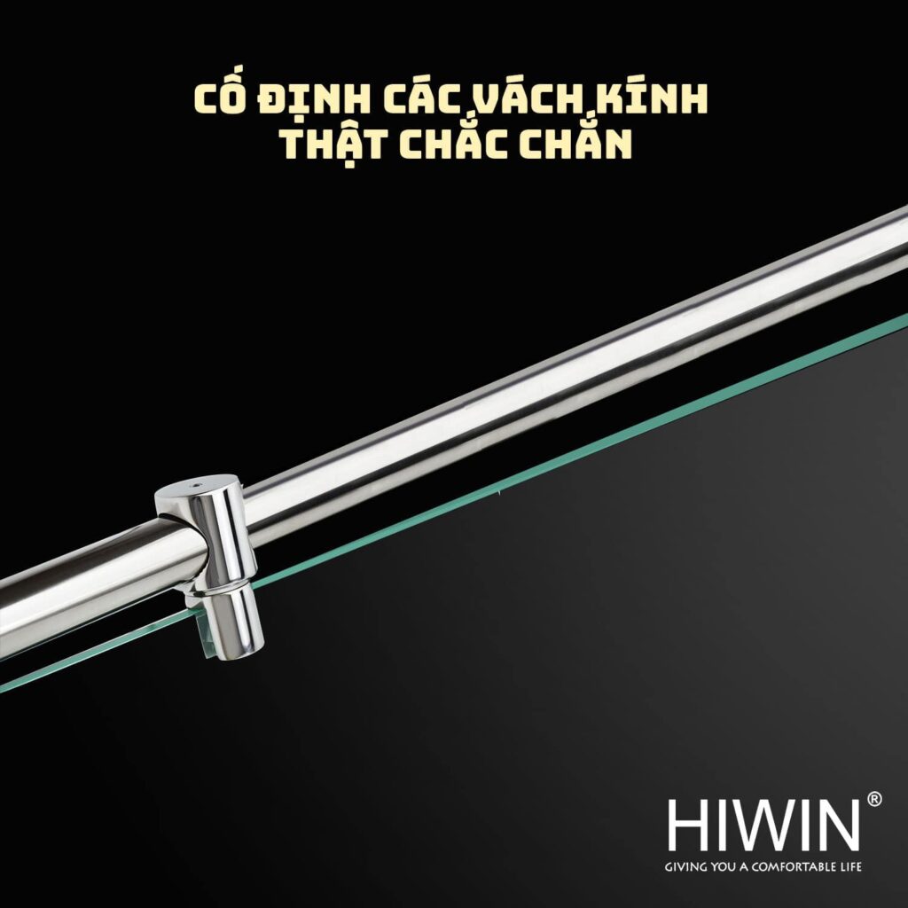 Ống inox phi 25 SB-615 cố định chăc chắn vách tắm kính