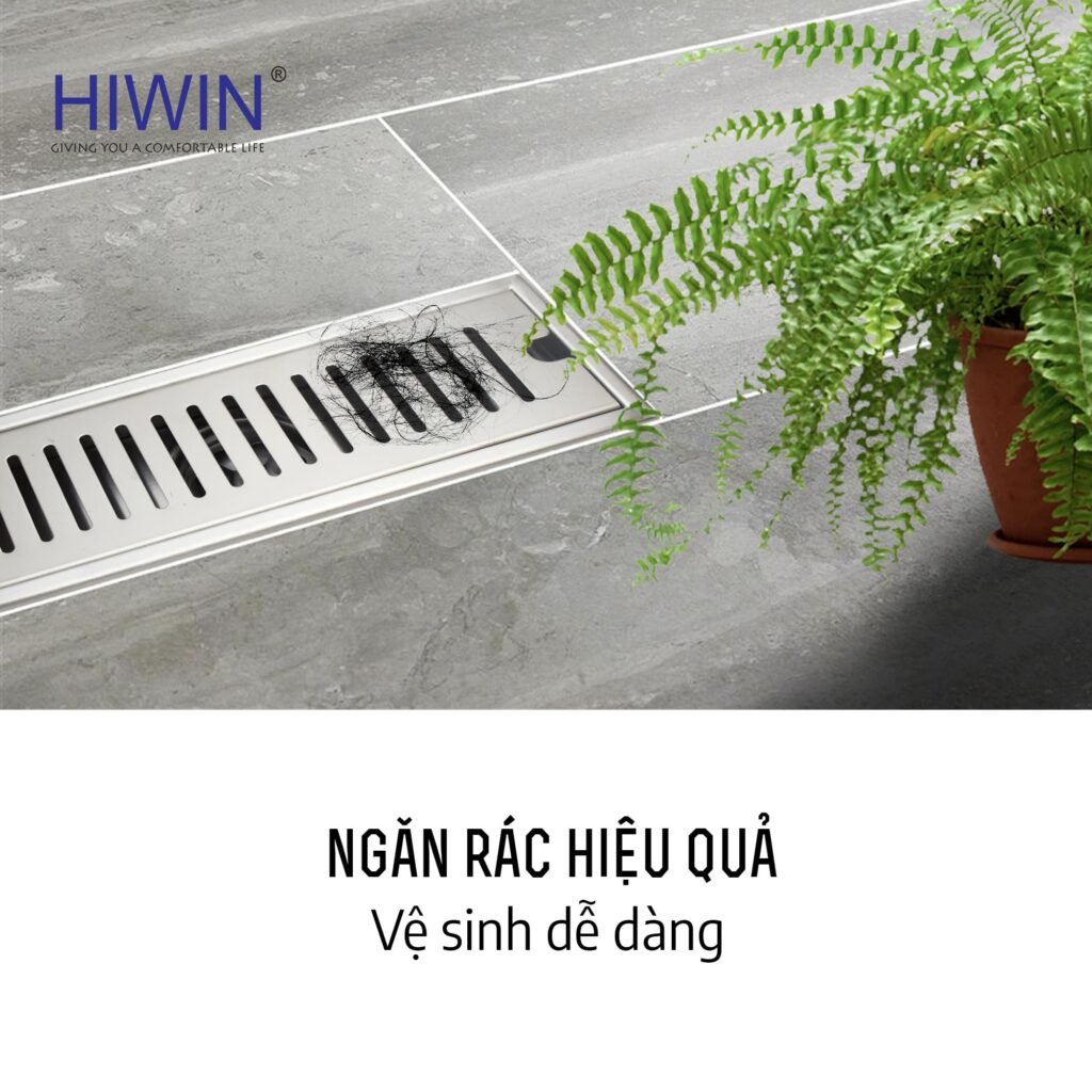 Thoát sàn dài FD-06 ngăn rác hiệu quả