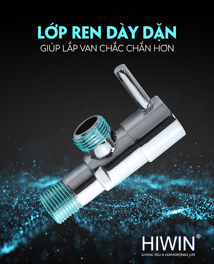 Van góc JF-210 có lớp ren dày dặn