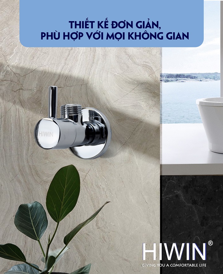 Van góc JF-210 thiết kế đơn giản phù hợp nhiều không gian