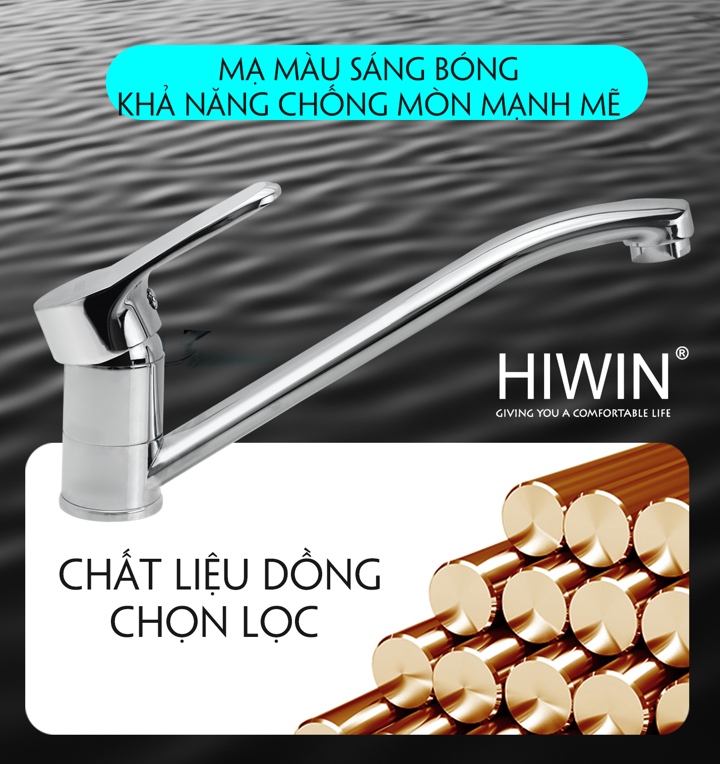Kết cấu đồng với inox 304 - Bền bỉ, chống ăn mòn vượt trội