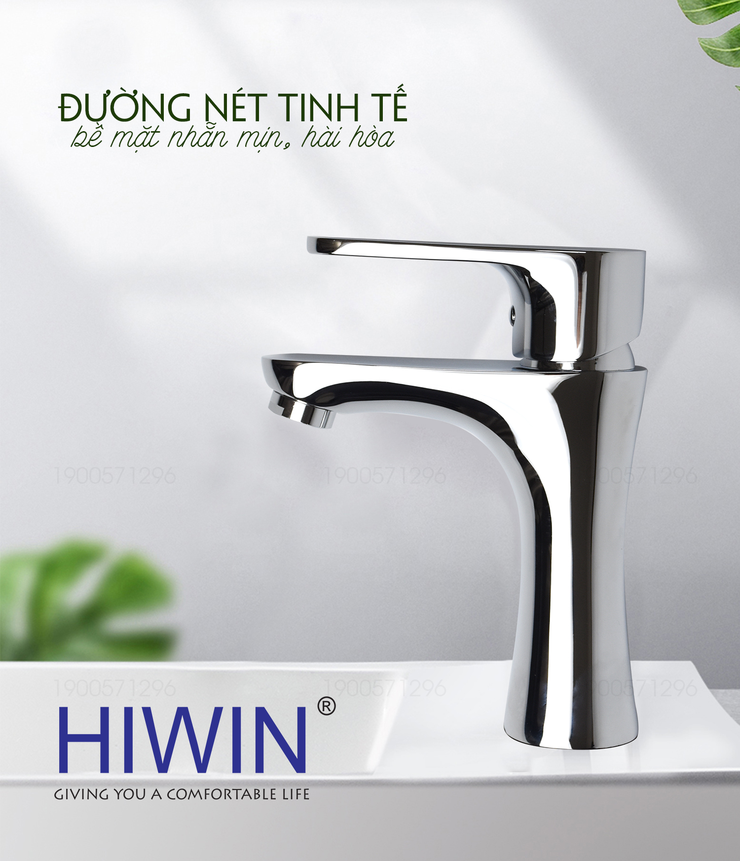 Vòi rửa mặt cao cấp HIWIN KF-6711 nhỏ gọn hiện đại