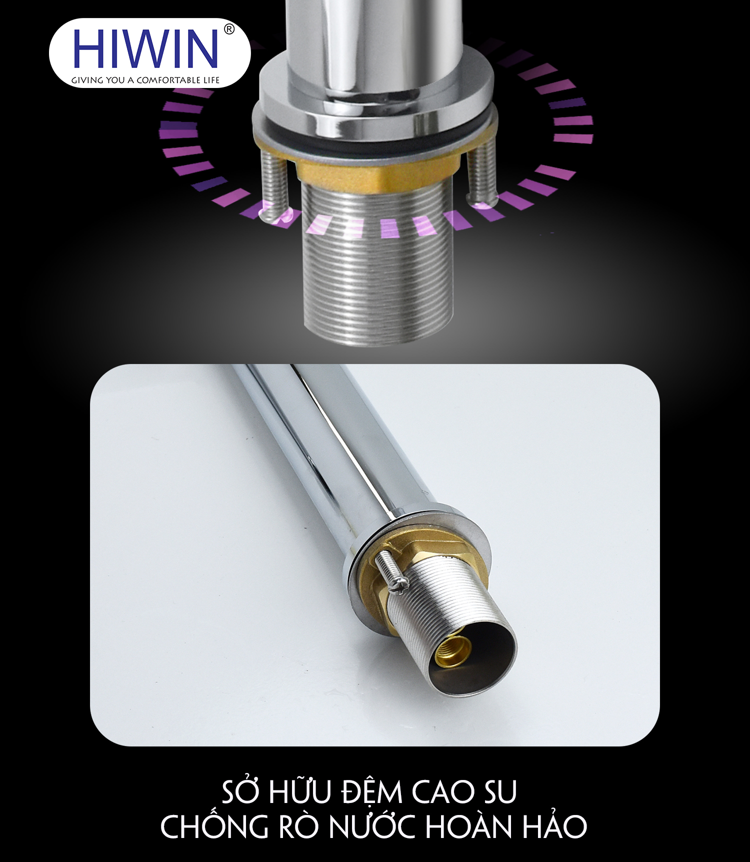 Đệm cao su chất lượng cao, chống rò gỉ nước