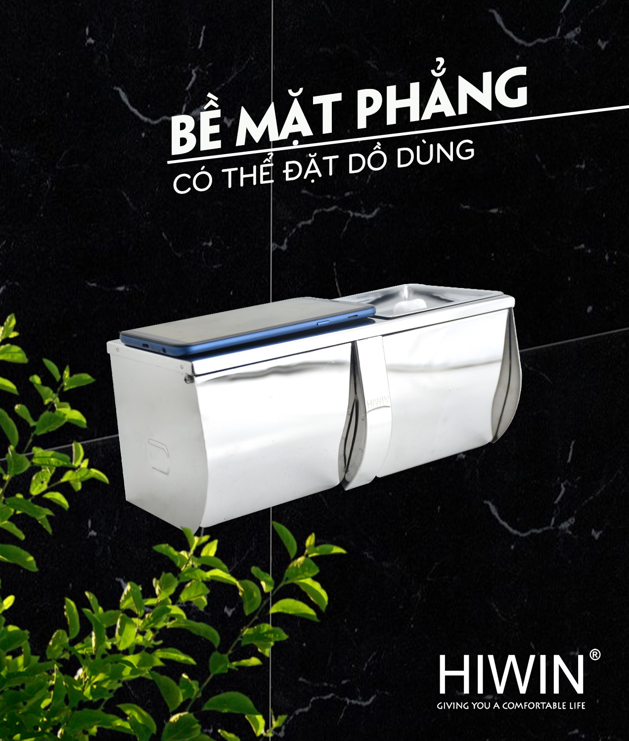 Lô giấy Y-309 tích hợp kệ để điện thoại và đồ dùng cá nhân tiện lợi