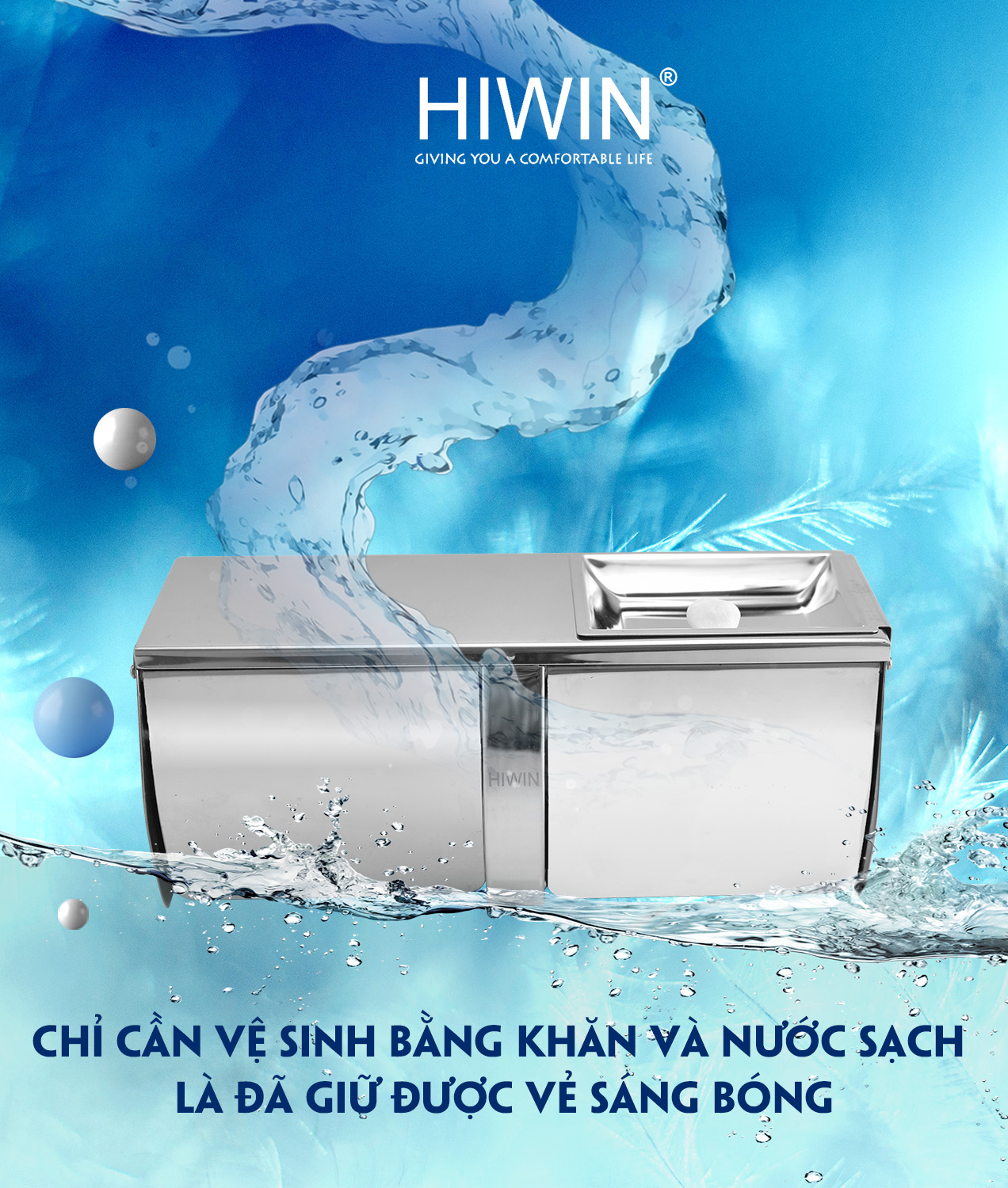 Lô giấy Y-309 thiết kế tối giản dễ vệ sinh hạn chế bám bẩn