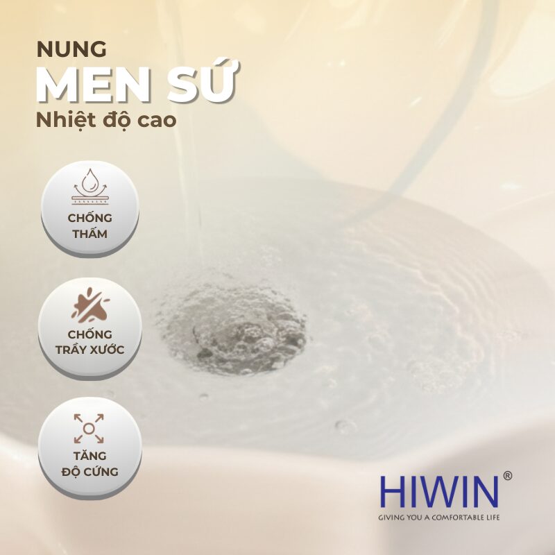 Bề mặt tráng men nhẵn mịn – dễ vệ sinh, luôn giữ được độ sáng bóng hoàn hảo