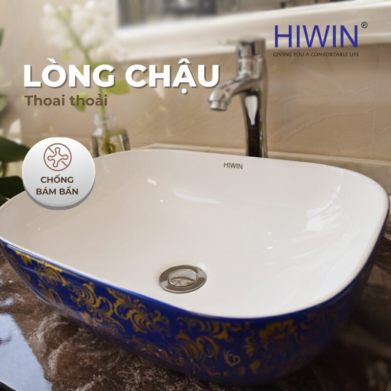 Lòng chậu sâu, thoát nước nhanh – giữ không gian luôn sạch sẽ và khô ráo