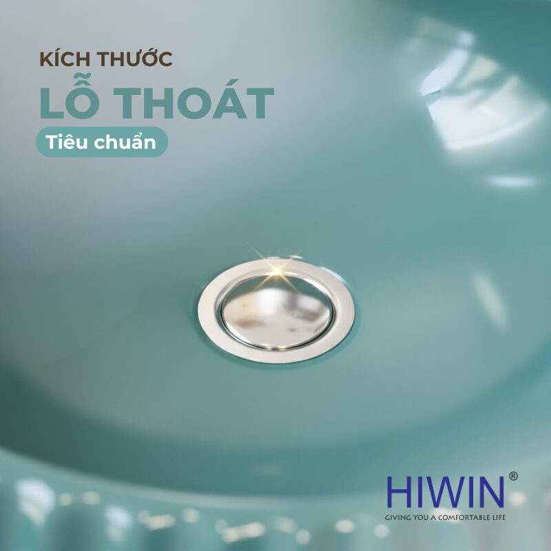 Kích thước lỗ thoát đạt chuẩn – tương thích linh hoạt với nhiều loại phụ kiện thông dụng