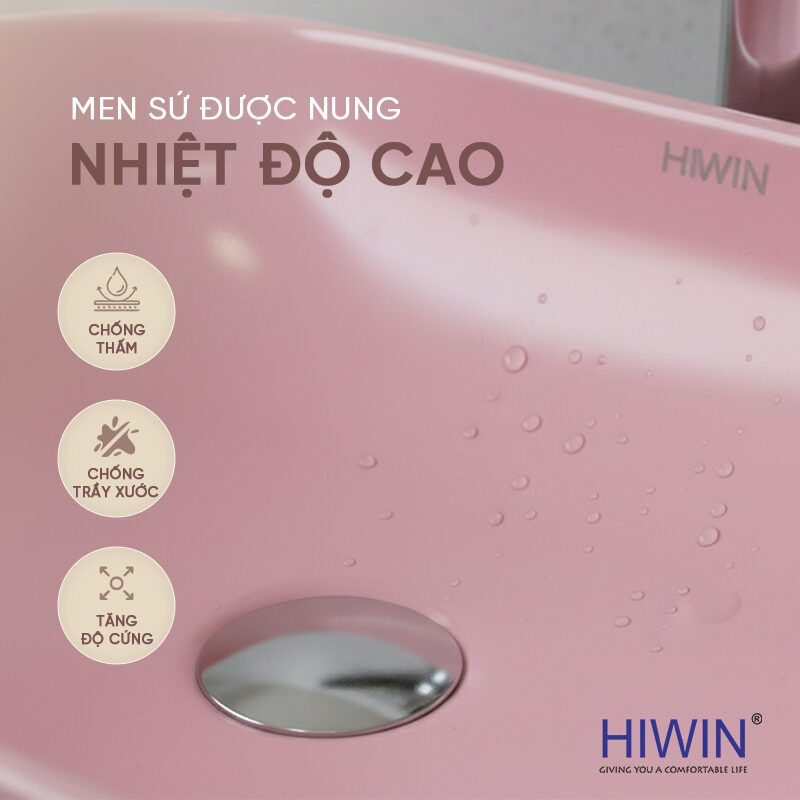 Lớp men sứ bóng mịn giúp chống bám bẩn, dễ lau chùi và luôn giữ được độ sáng bóng như mới.