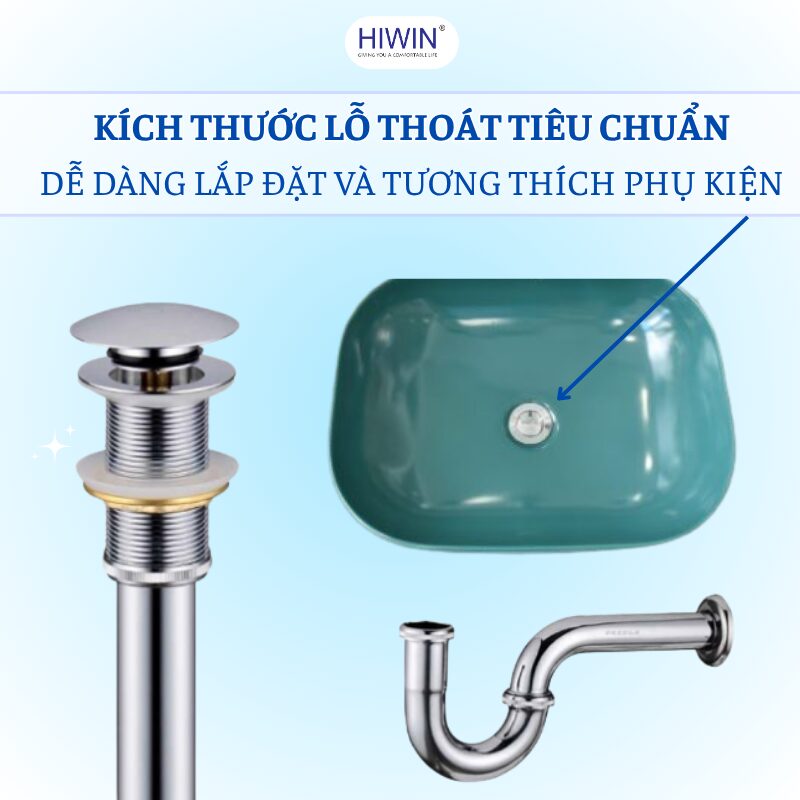 Lavabo nghệ thuật LP-A419 dễ dàng kết hợp với các phụ kiện lavabo