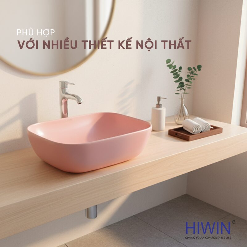Tông hồng pastel tinh tế dễ dàng phối hợp với nhiều phong cách nội thất – từ hiện đại, vintage đến tân cổ điển.