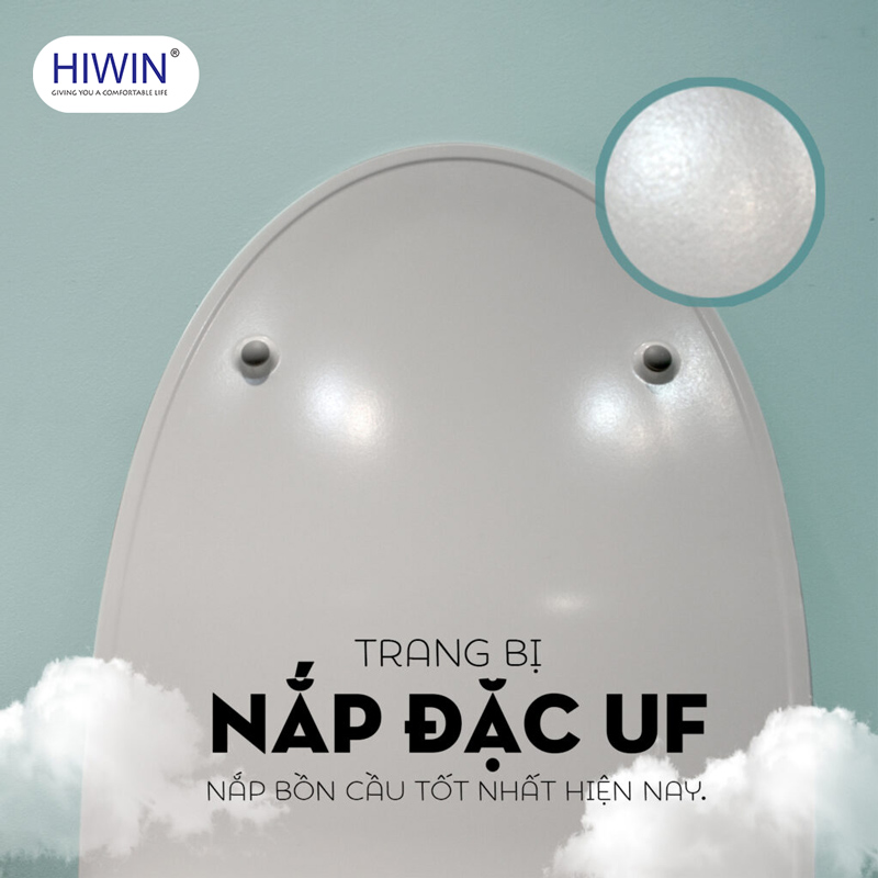 Nắp UF bồn cầu nguyên khối cao cấp MT-3036