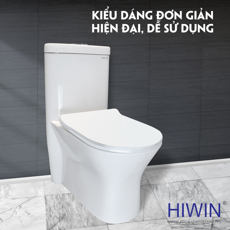 Bồn cầu nguyên khối cao cấp MT-3036 kiểu dáng hiện đại