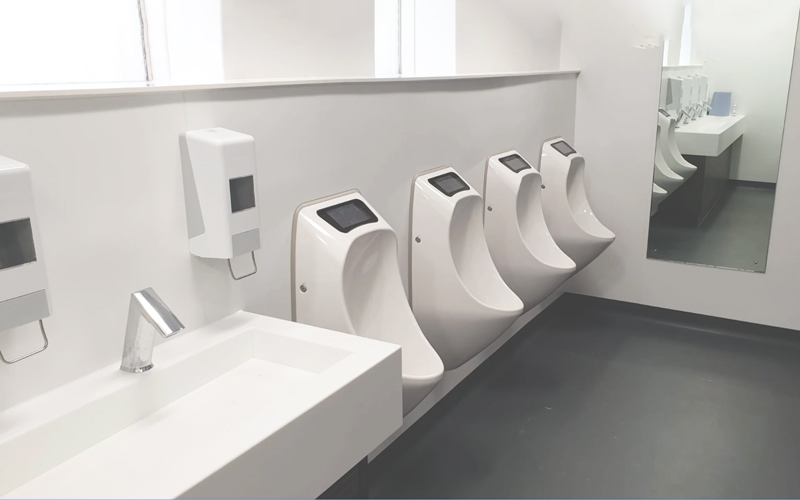 bồn tiểu nam Bowl urinal giúp tiết kiệm không gian nhà vệ sinh