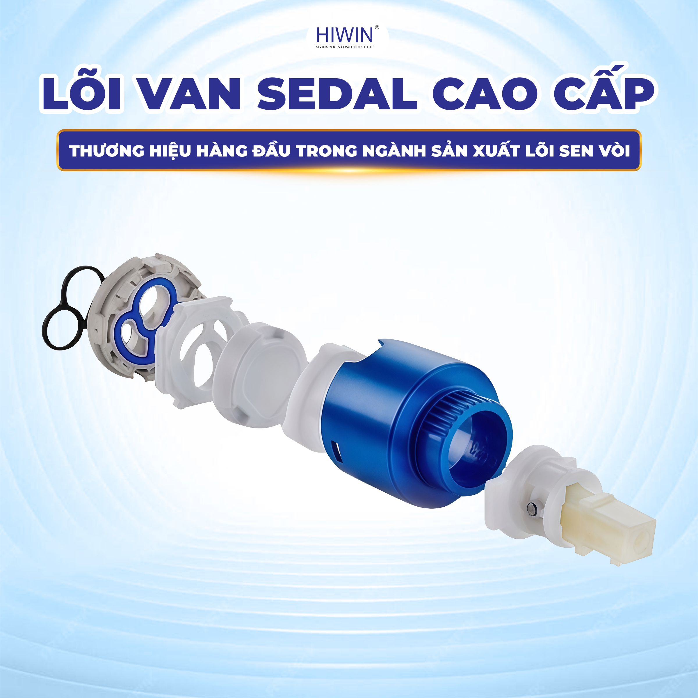 Sử dụng lõi van thương hiệu hàng đầu trong ngành sản xuất lõi vòi nước