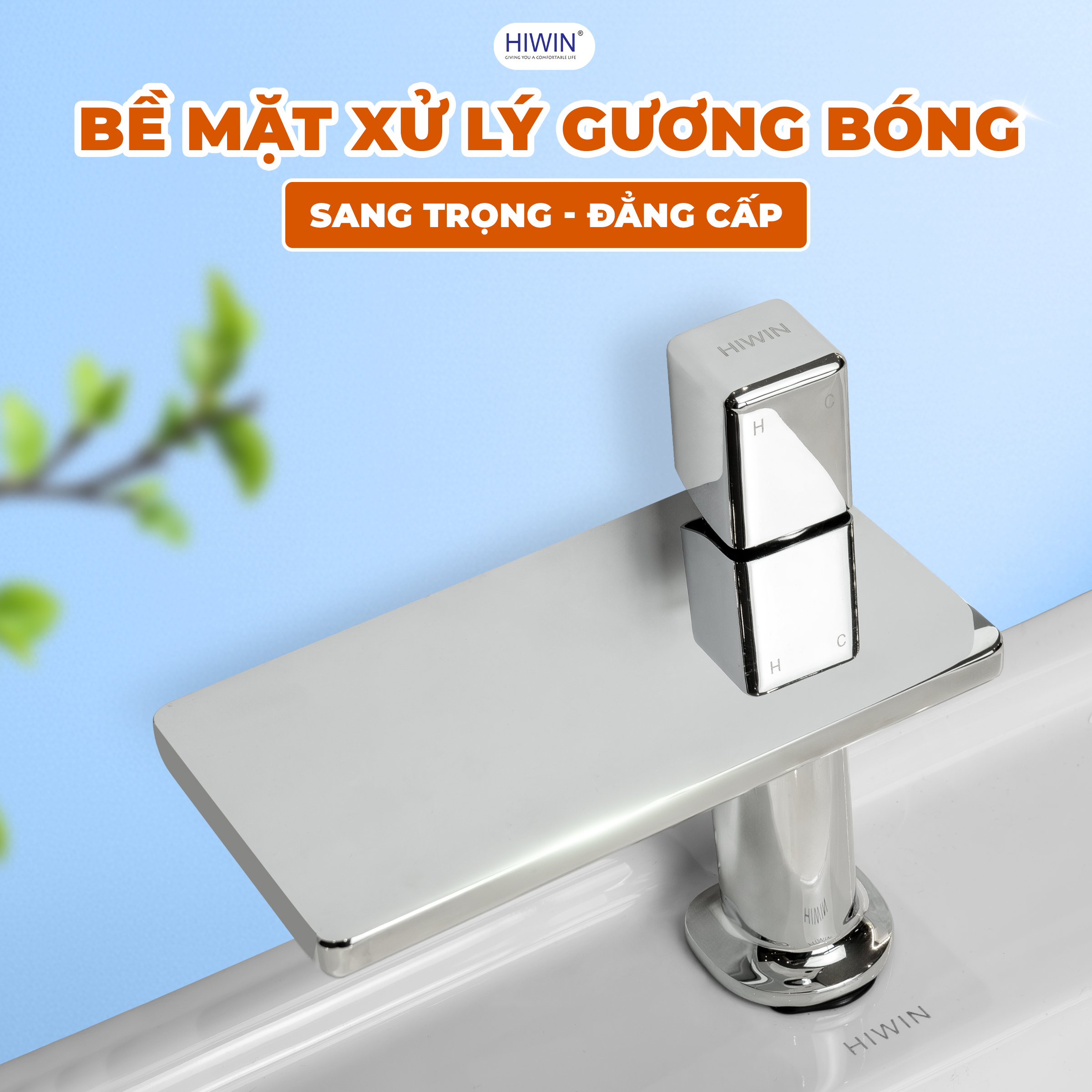 Bề mặt KF-1317 được xử lý mạ crom sáng bóng