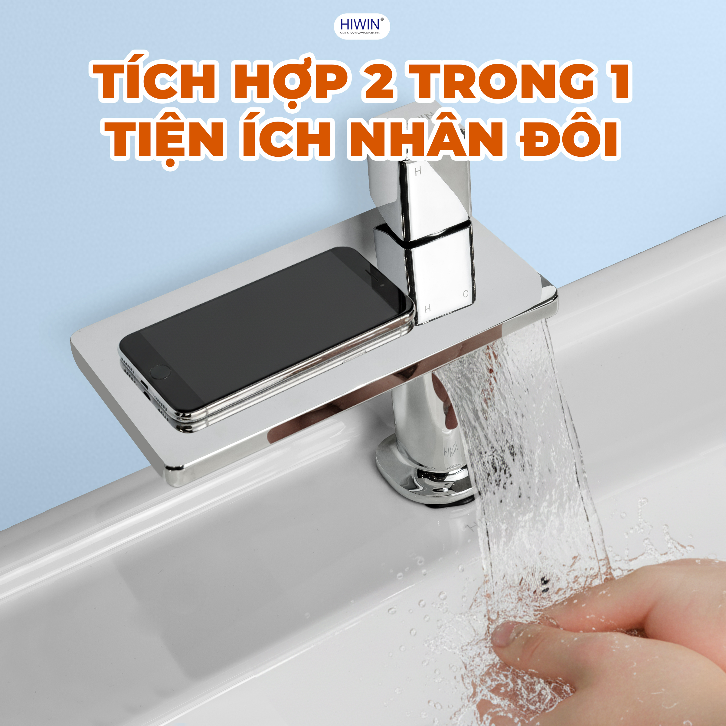 Tiện ích nhận đôi với kệ để đồ