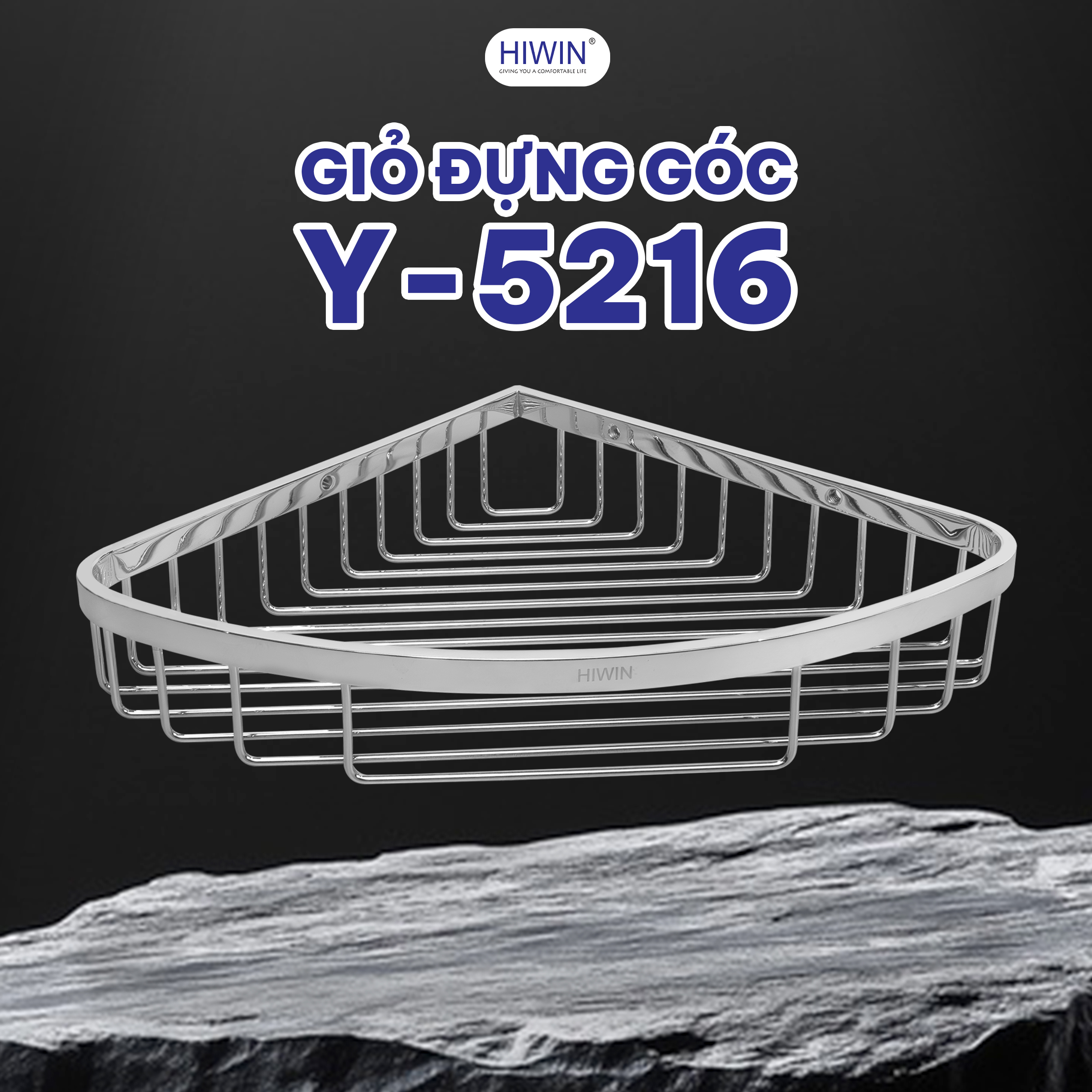Giỏ nan góc Hiwin Y-5216 nhỏ gọn, tinh tế và đa năng