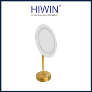 Gương cạo râu gương trang điểm J-088 để bàn màu vàng xước