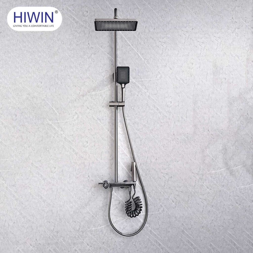 Sen tắm Hiwin KF-142H màu đen mờ