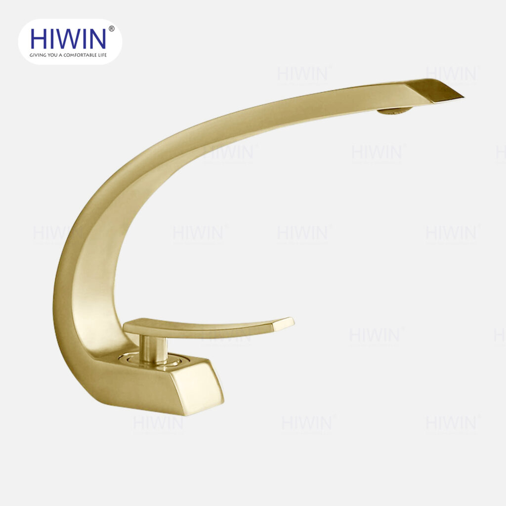 Vòi lavabo Hiwin KF-1316 màu vàng xước