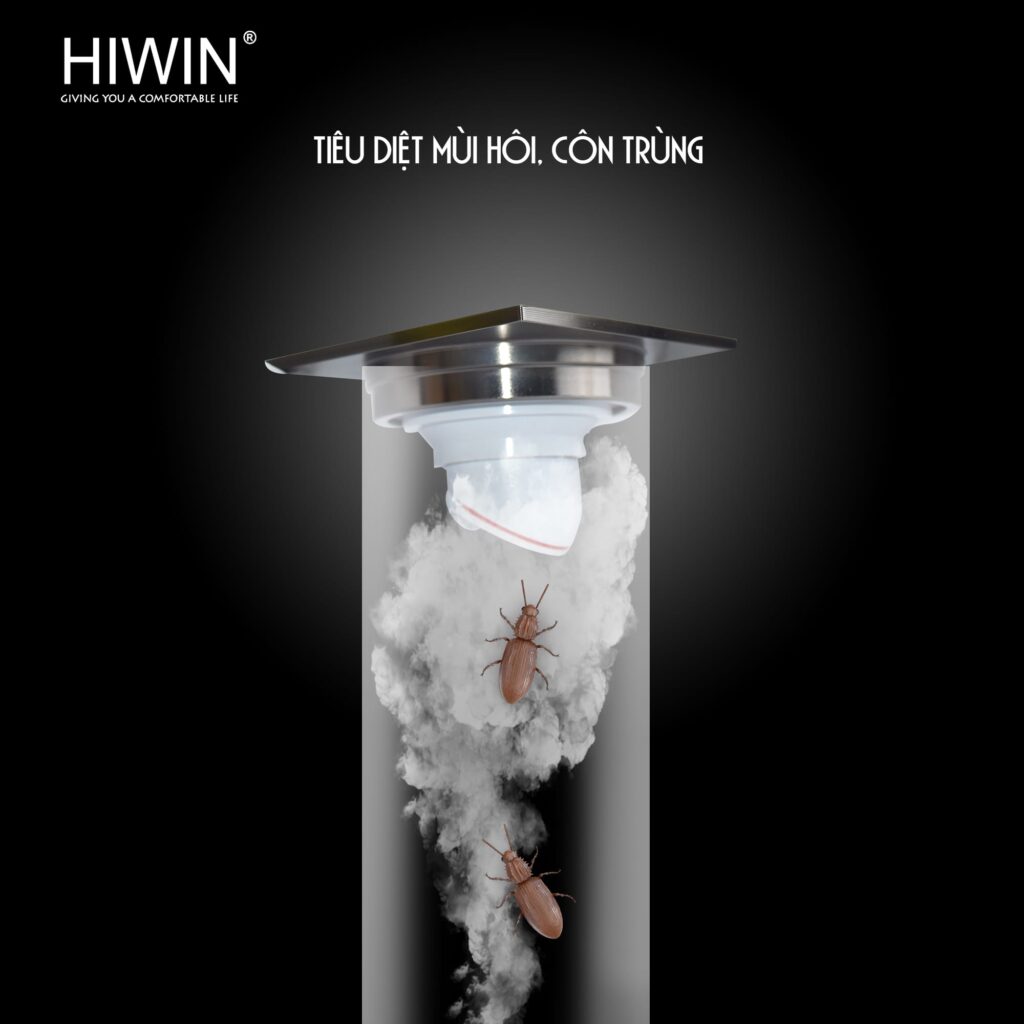 Ga thoát sàn Hiwin FD-1508 đồng mạ