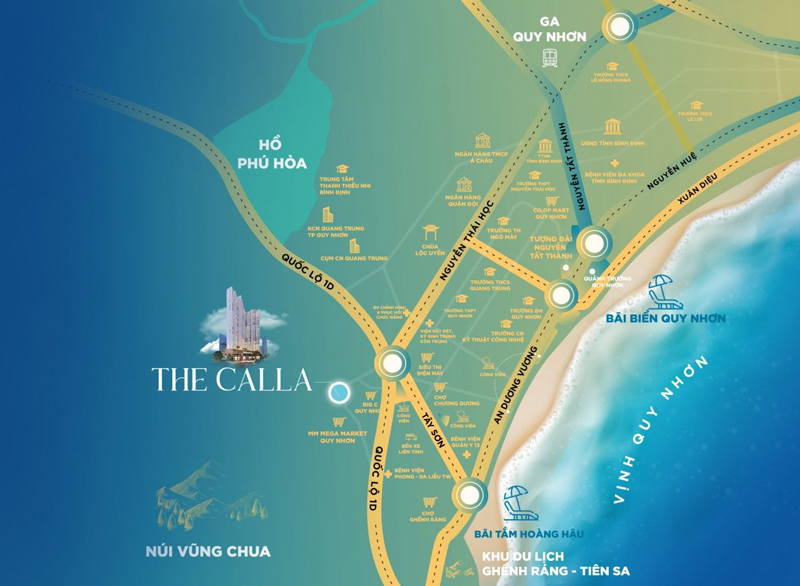 Vị trí cực phẩm của dự án The Calla Apartment Quy Nhơn